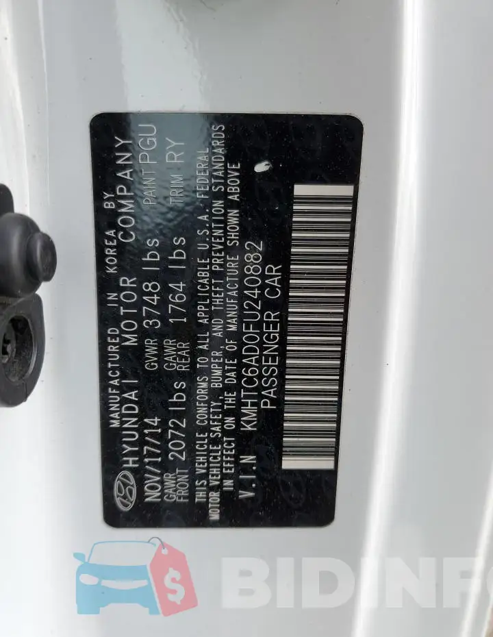 KMHTC6AD0FU240882 Photo# 13
