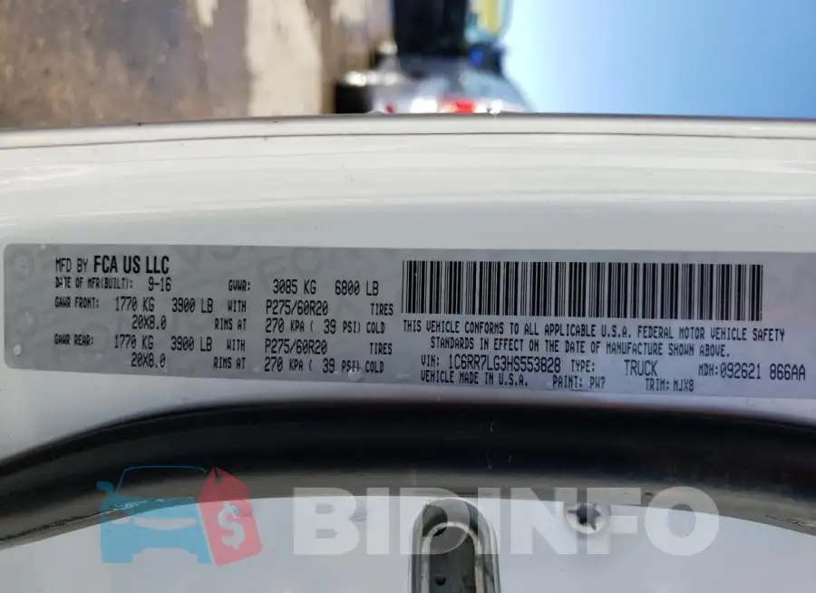 1C6RR7LG3HS553828 Photo# 12