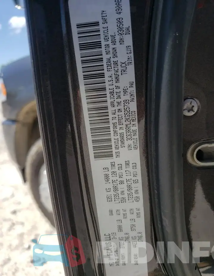 3C63RRML2KG525739 Photo# 12