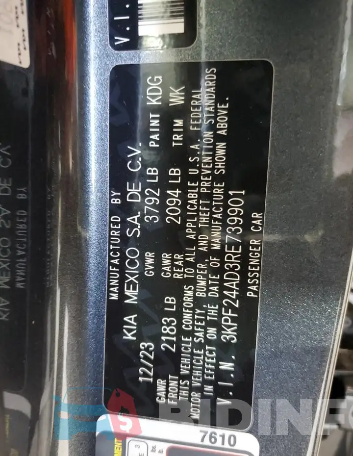 3KPF24AD3RE739901 Photo# 13