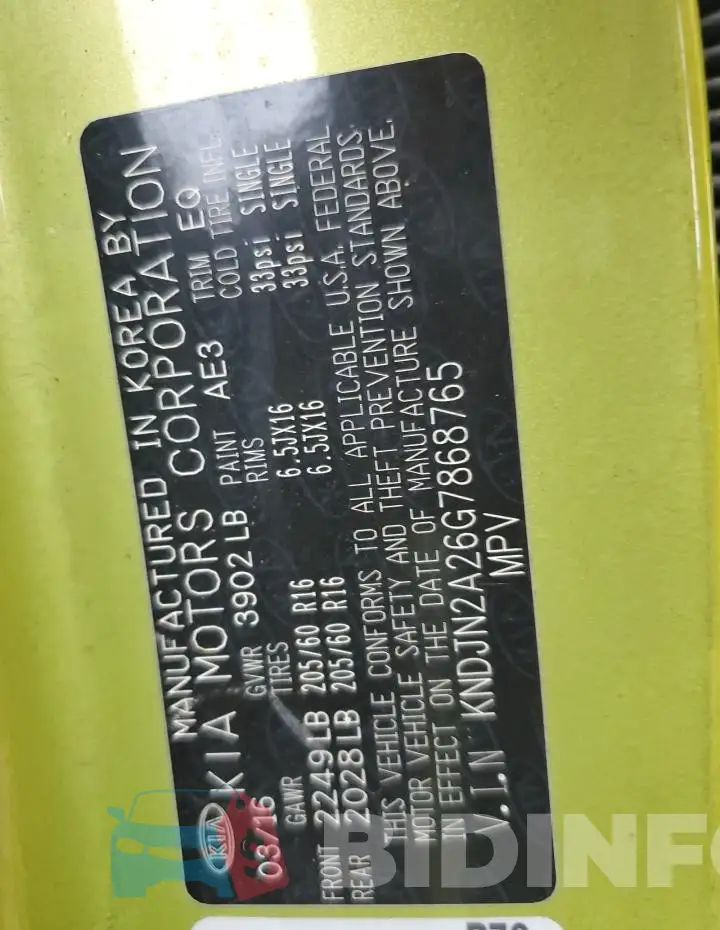 KNDJN2A26G7868765 Photo# 10