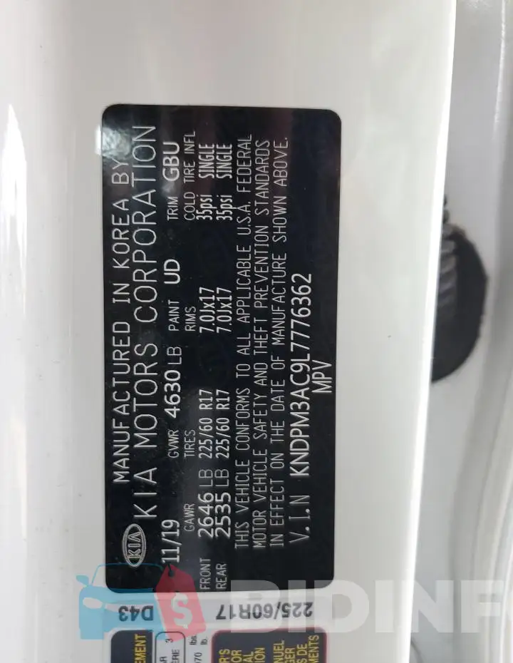 KNDPM3AC9L7776362 Photo# 12