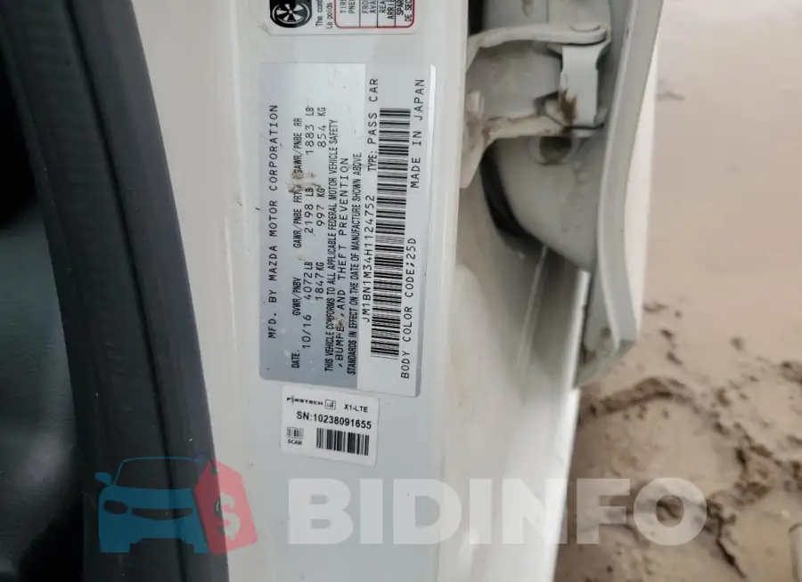 JM1BN1M34H1124752 Photo# 12