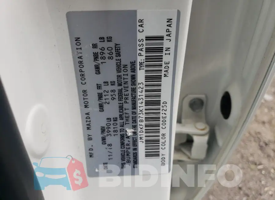 JM1DKFB73K1431423 Photo# 13