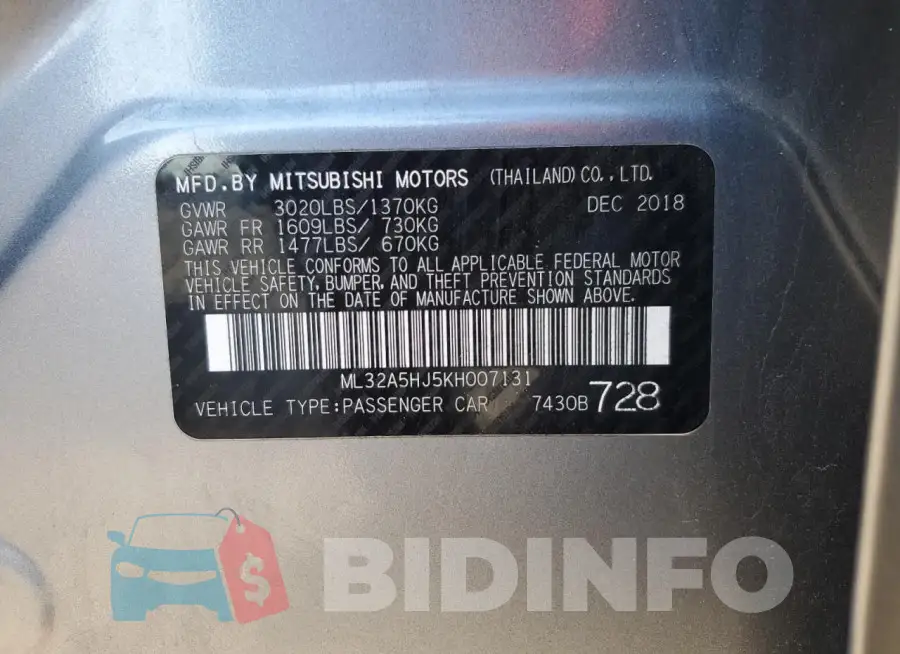 ML32A5HJ5KH007131 Photo# 12