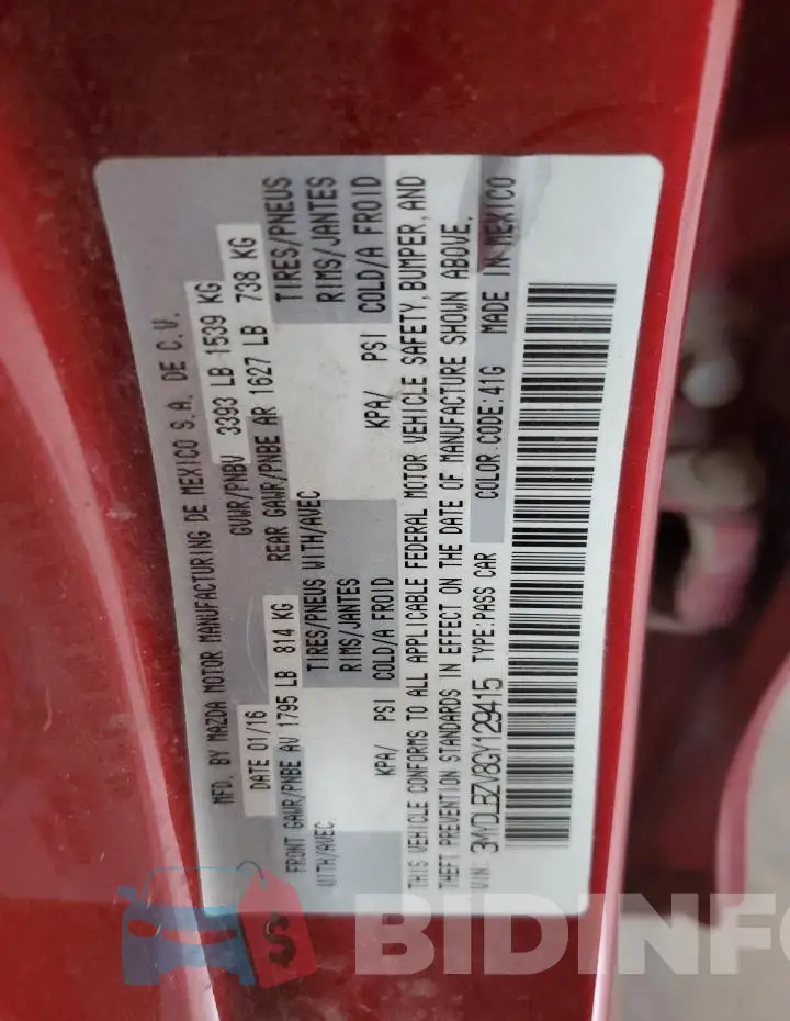 3MYDLBZV8GY129415 Photo# 12