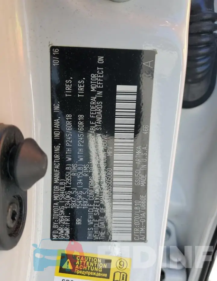 5TDKKRFH5GS505060 Photo# 12