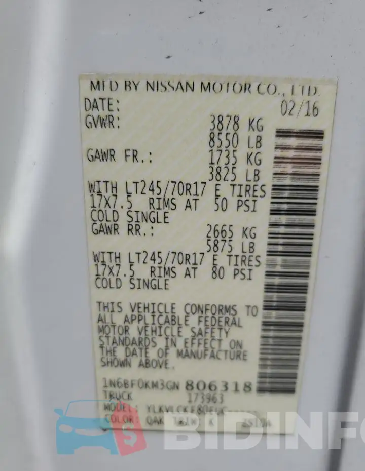 1N6BF0KM3GN806318 Photo# 12
