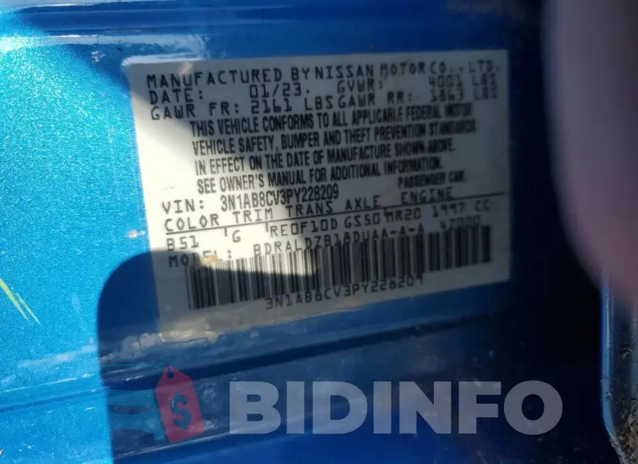 3N1AB8CV3PY228209 Photo# 12