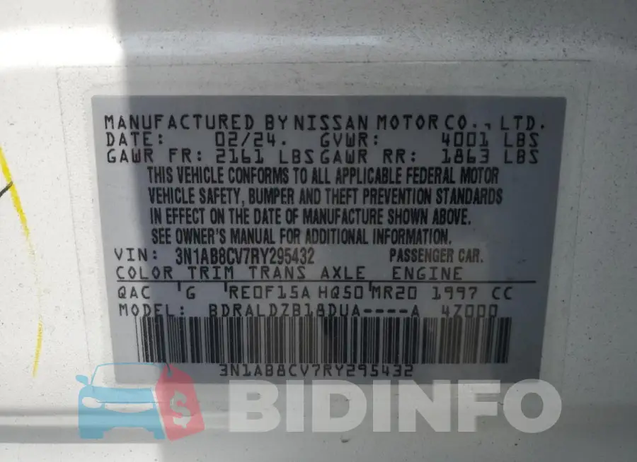 3N1AB8CV7RY295432 Photo# 12