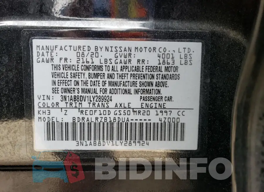3N1AB8DV1LY289924 Photo# 12