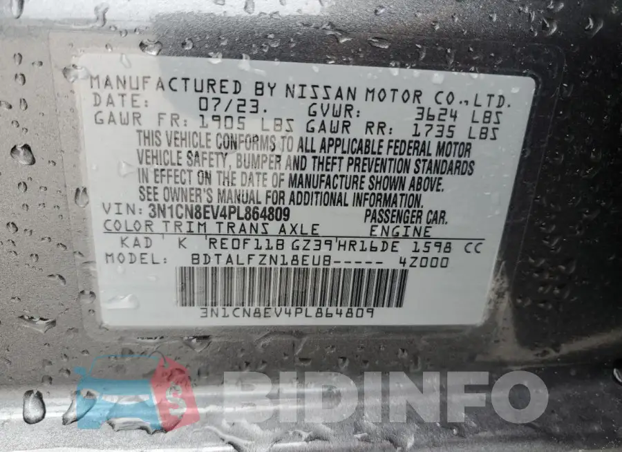 3N1CN8EV4PL864809 Photo# 12