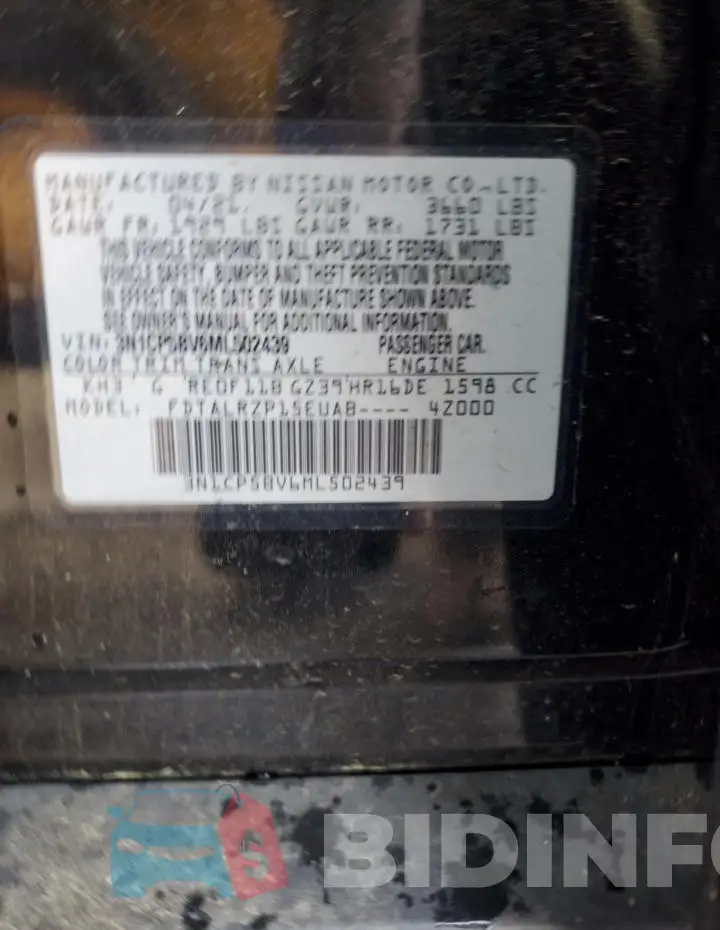 3N1CP5BV6ML502439 Photo# 12
