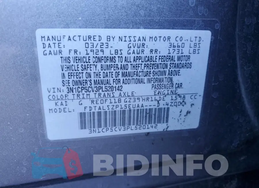 3N1CP5CV3PL520142 Photo# 12