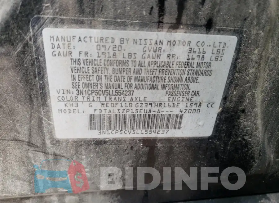 3N1CP5CV5LL554237 Photo# 13