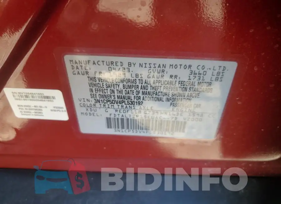 3N1CP5DV4PL530192 Photo# 13