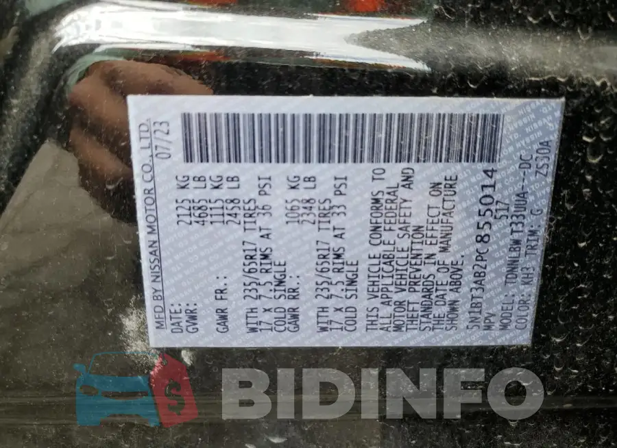 5N1BT3AB2PC855014 Photo# 13