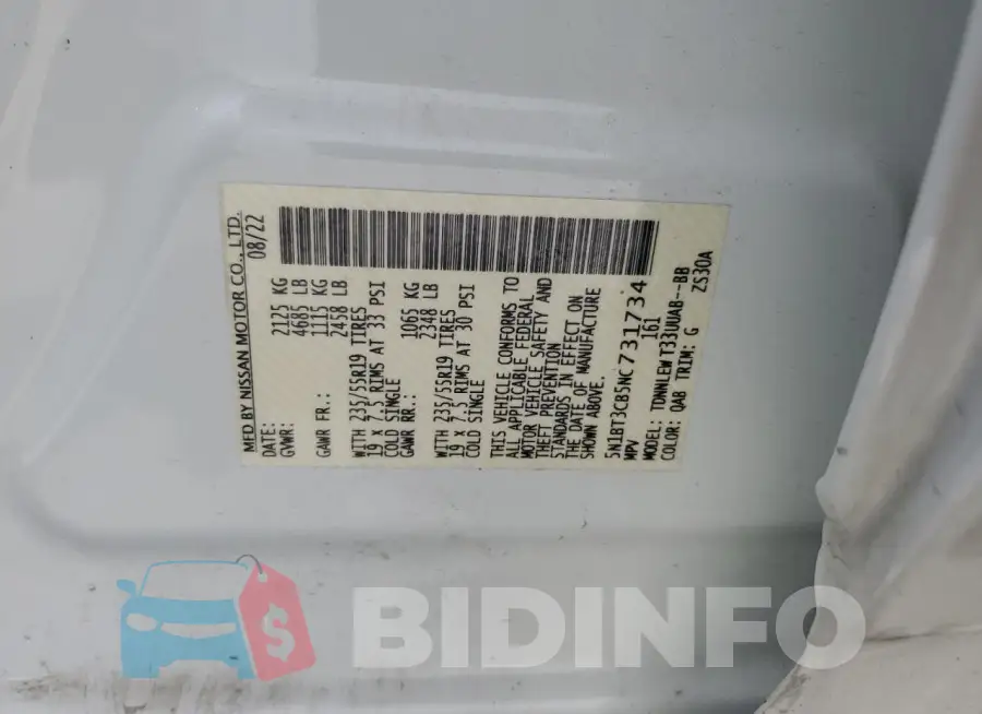 5N1BT3CB5NC731734 Photo# 13