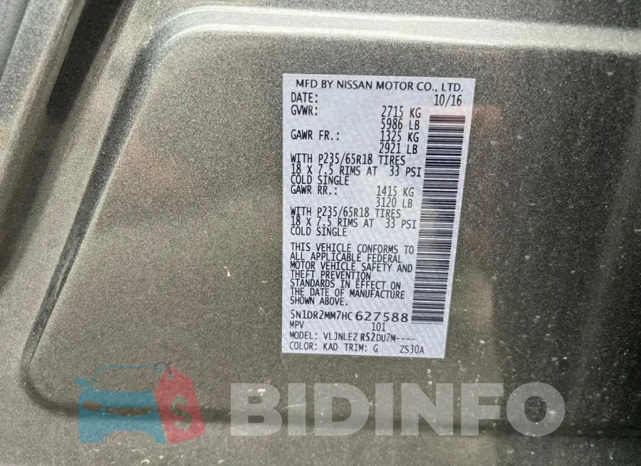 5N1DR2MM7HC627588 Photo# 10