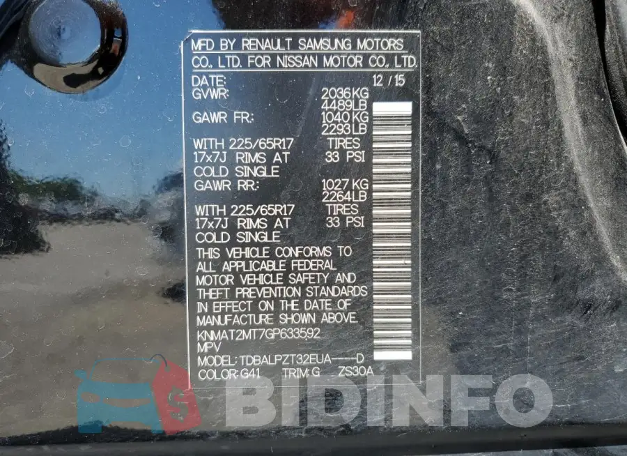 KNMAT2MT7GP633592 Photo# 13