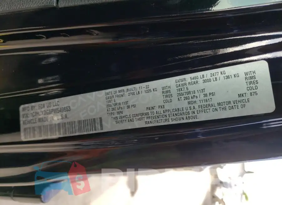 1C4HJXDG8PW549663 Photo# 13