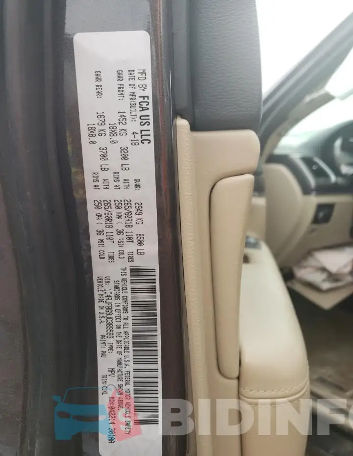 1C4RJFBG9JC389593 Photo# 13