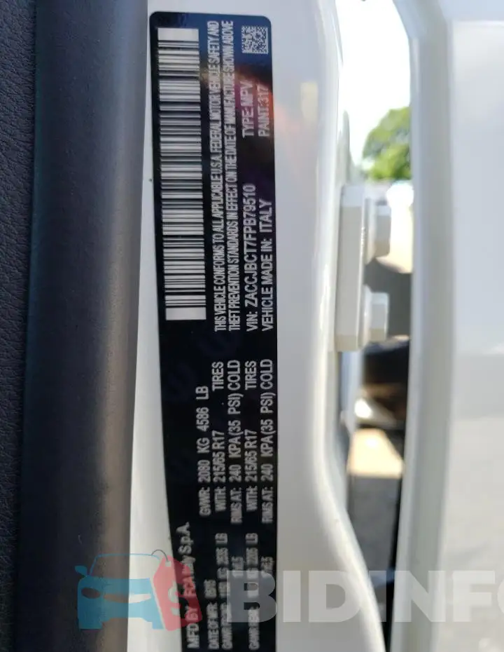 ZACCJBCT7FPB79510 Photo# 14