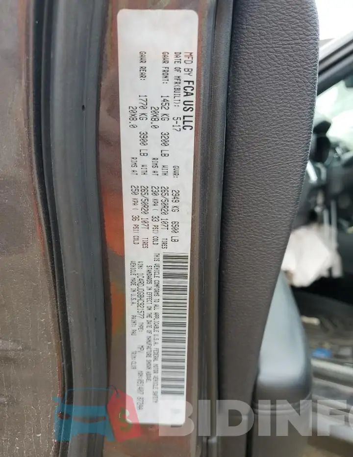 1C4RDJDG8HC921577 Photo# 14