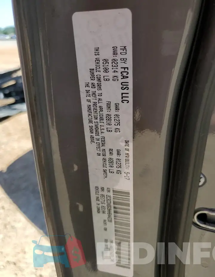 2C3CDXBG9HH644239 Photo# 13