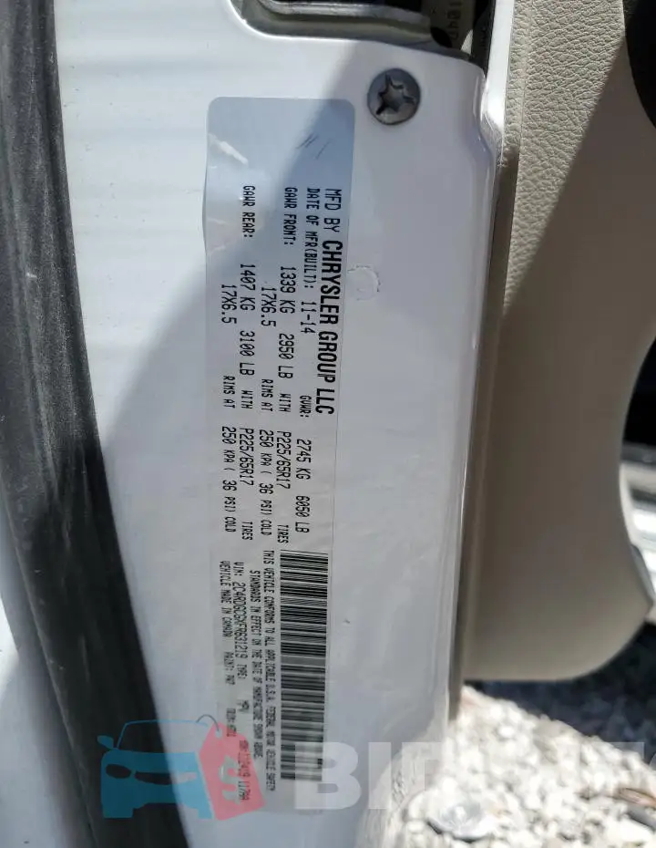 2C4RDGCGXFR631219 Photo# 13