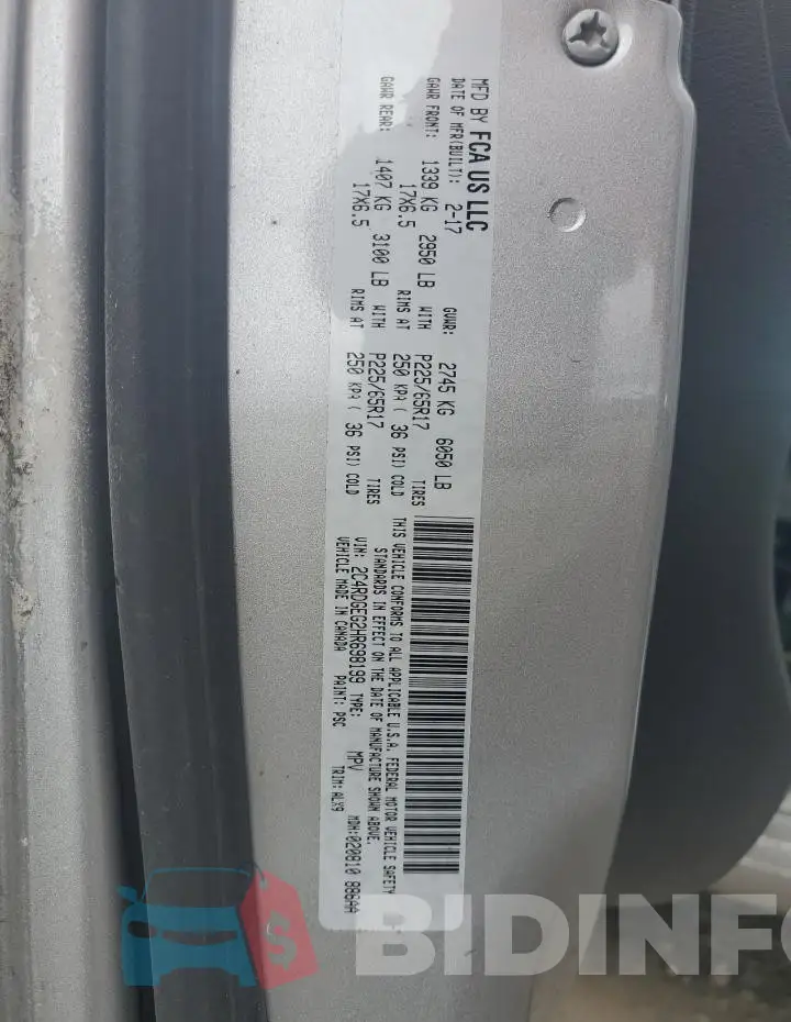2C4RDGEG2HR698199 Photo# 13