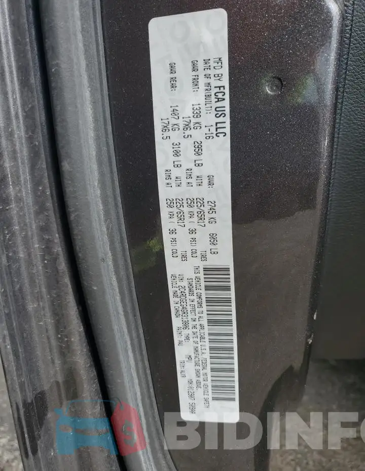 2C4RDGEG4GR313806 Photo# 13