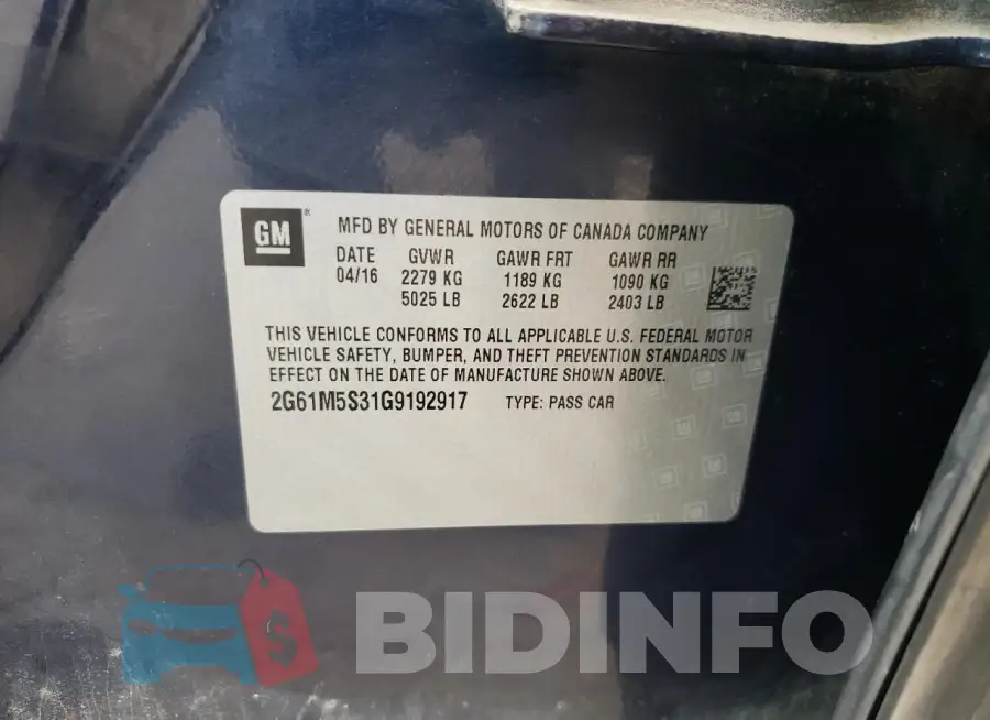 2G61M5S31G9192917 Photo# 12
