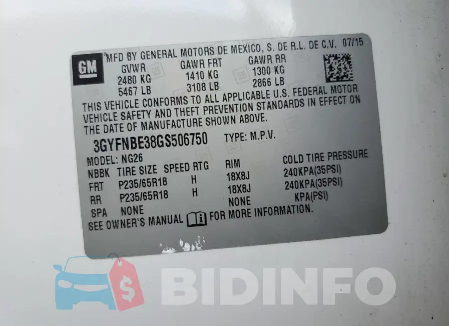 3GYFNBE38GS506750 Photo# 13