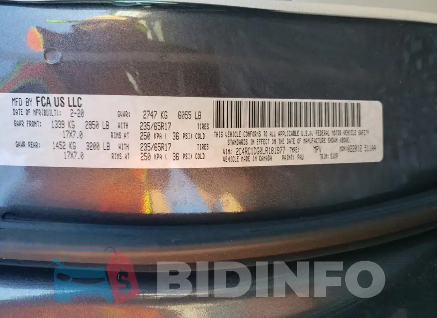 2C4RC1DG0LR181977 Photo# 12