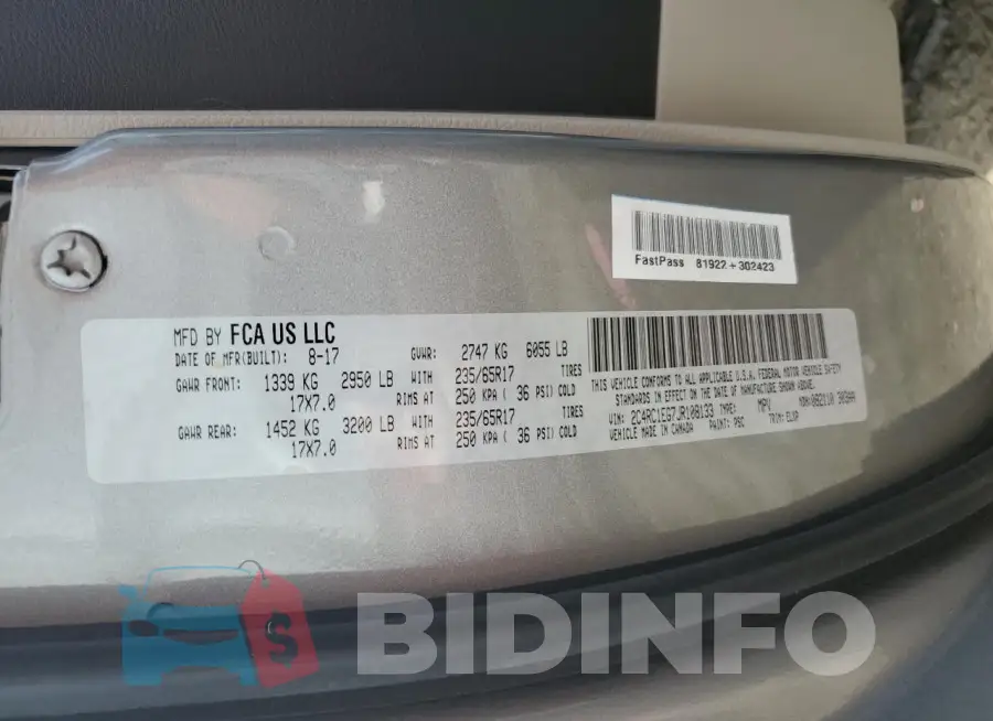 2C4RC1EG7JR108133 Photo# 13