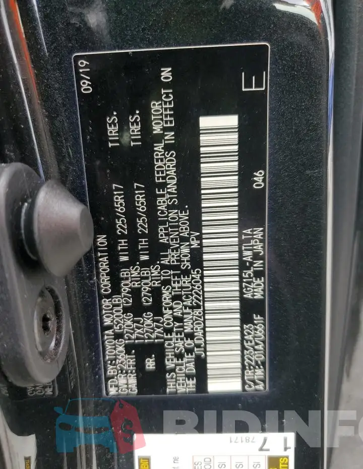 JTJDARDZ8L2226045 Photo# 13