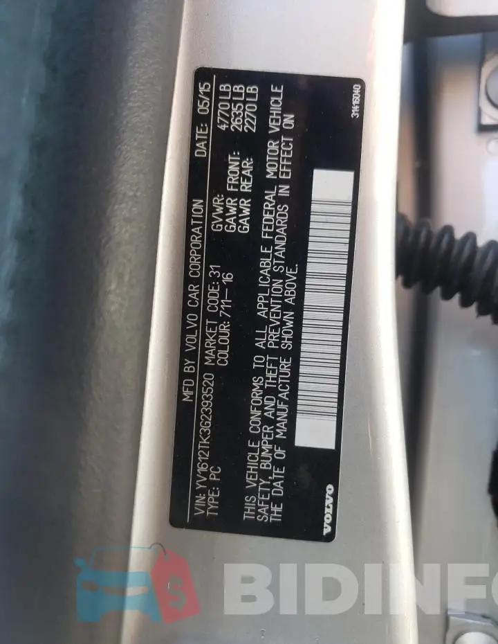 YV1612TK3G2393520 Photo# 12