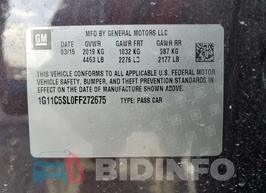 1G11C5SL0FF272675 Photo# 12