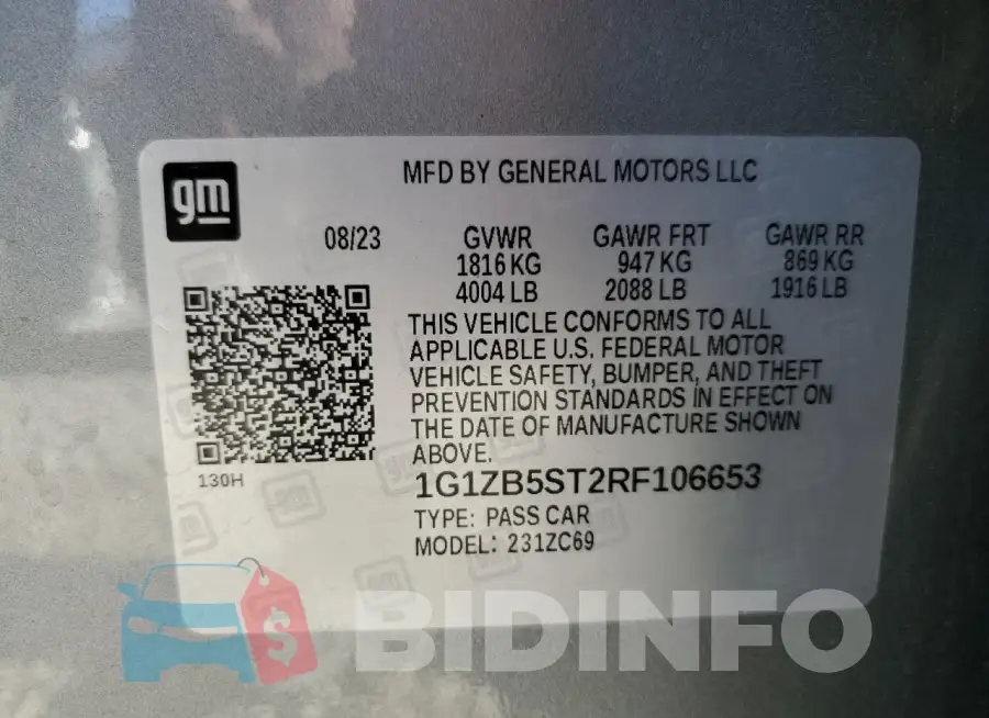1G1ZB5ST2RF106653 Photo# 12