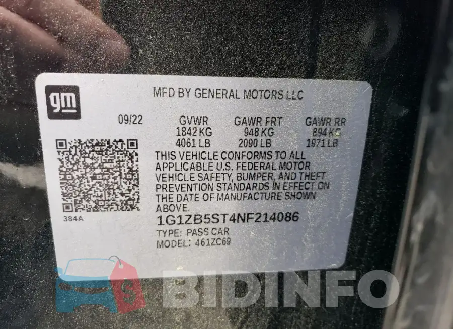 1G1ZB5ST4NF214086 Photo# 12