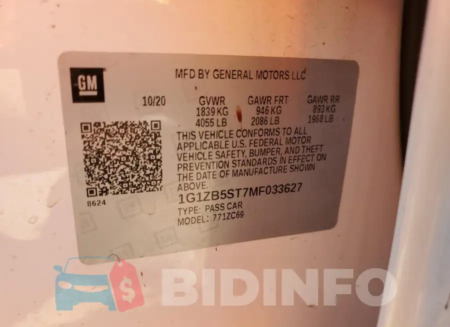 1G1ZB5ST7MF033627 Photo# 12