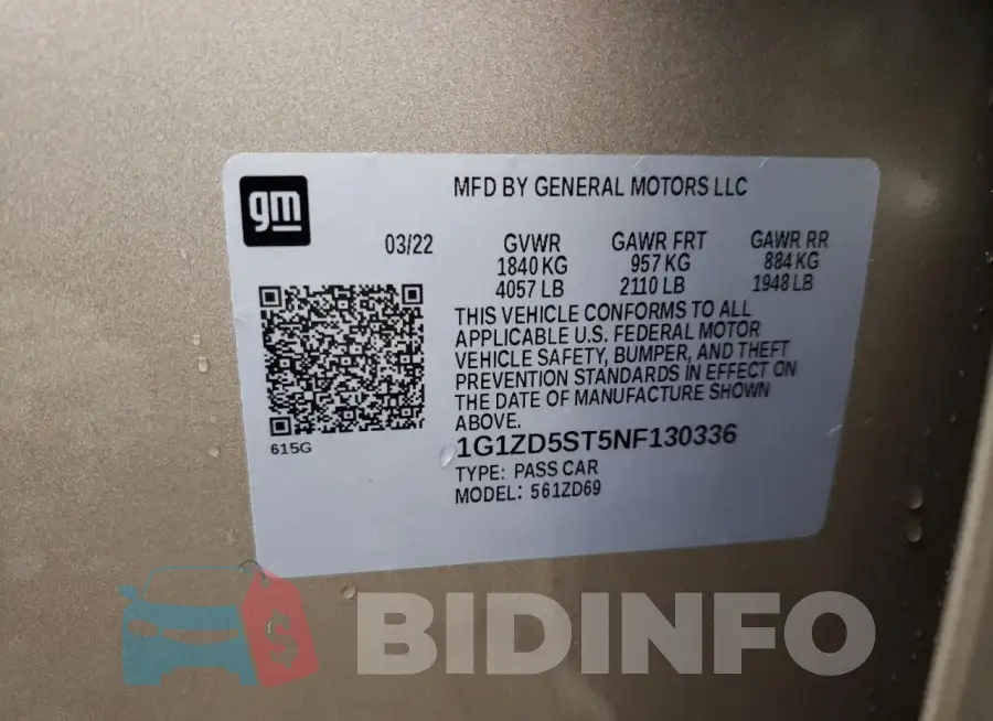 1G1ZD5ST5NF130336 Photo# 12