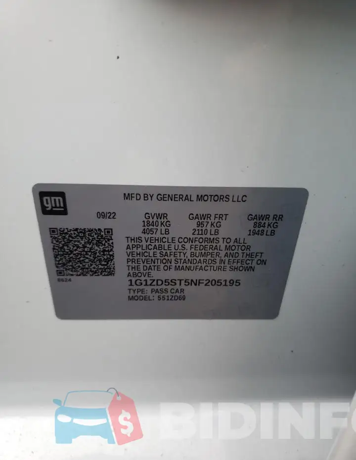 1G1ZD5ST5NF205195 Photo# 12
