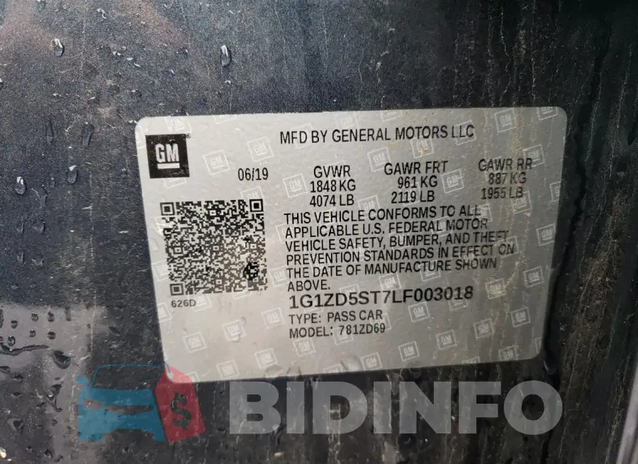 1G1ZD5ST7LF003018 Photo# 12
