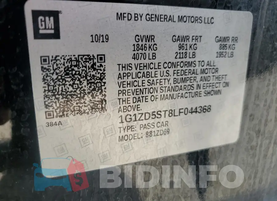 1G1ZD5ST8LF044368 Photo# 13