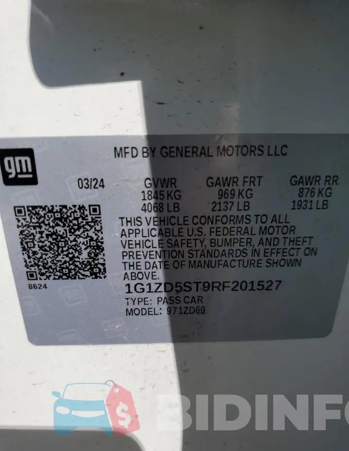 1G1ZD5ST9RF201527 Photo# 12