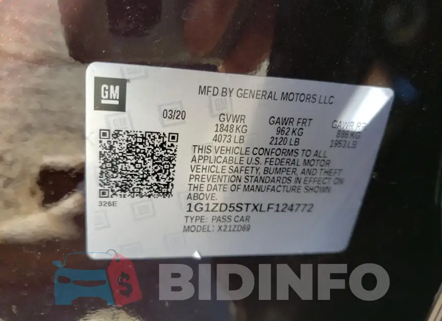 1G1ZD5STXLF124772 Photo# 12