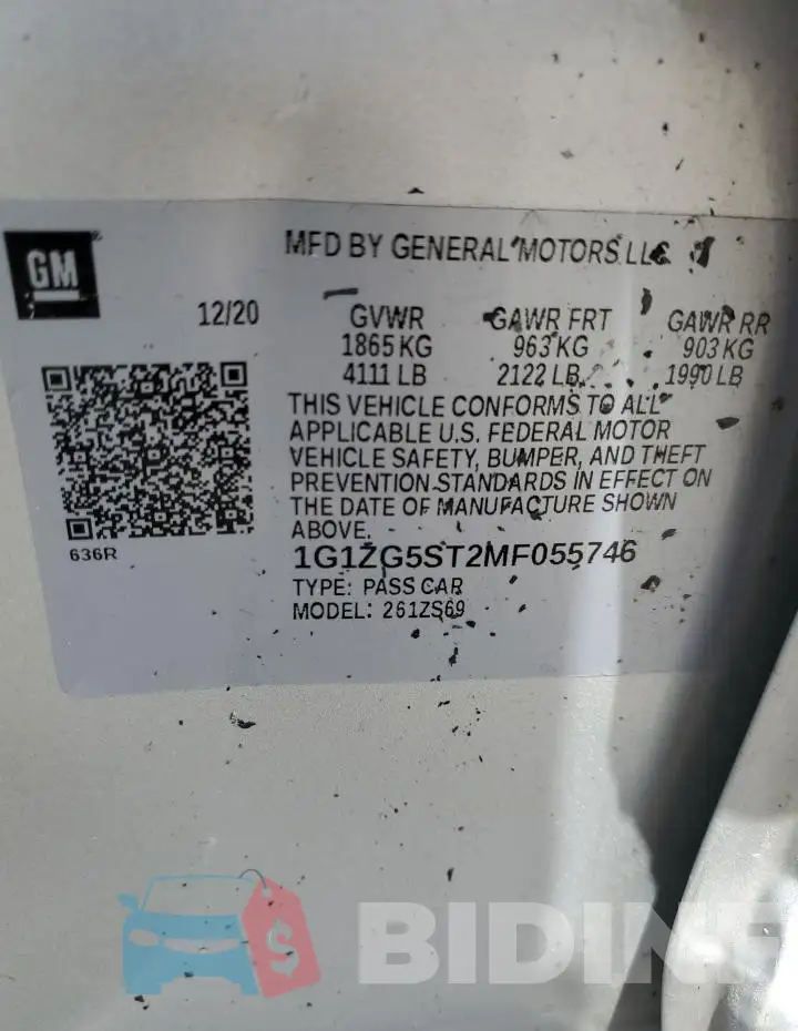 1G1ZG5ST2MF055746 Photo# 12
