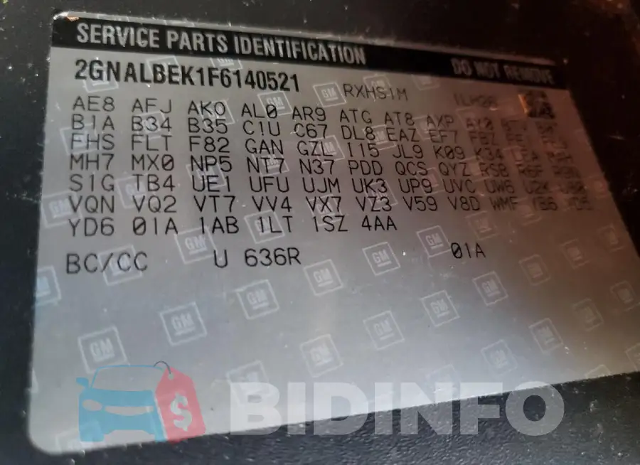 2GNALBEK1F6140521 Photo# 13